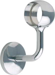 Support de jonction chromé pour main courante Ø40mm